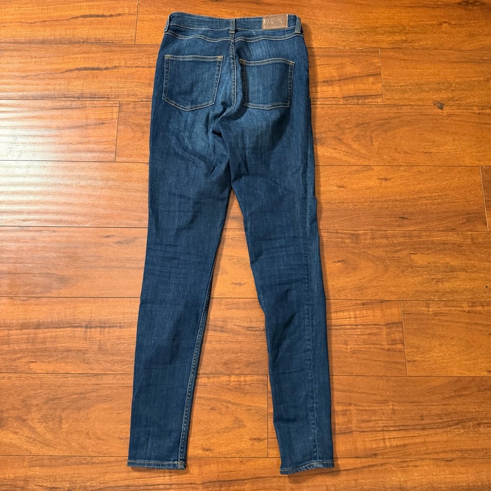 Monki Blue Denim Slim Fit Jeans Sz 28